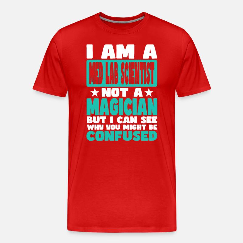 Med Lab Scientist - Männer Premium Bio T-Shirt - Rot