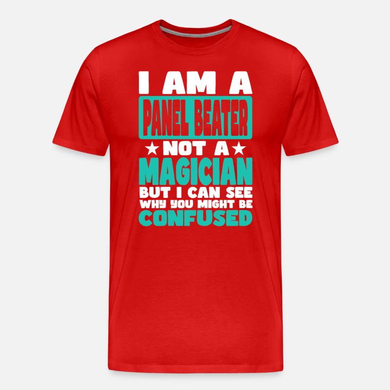 Plattenschläger - Männer Premium Bio T-Shirt - Rot