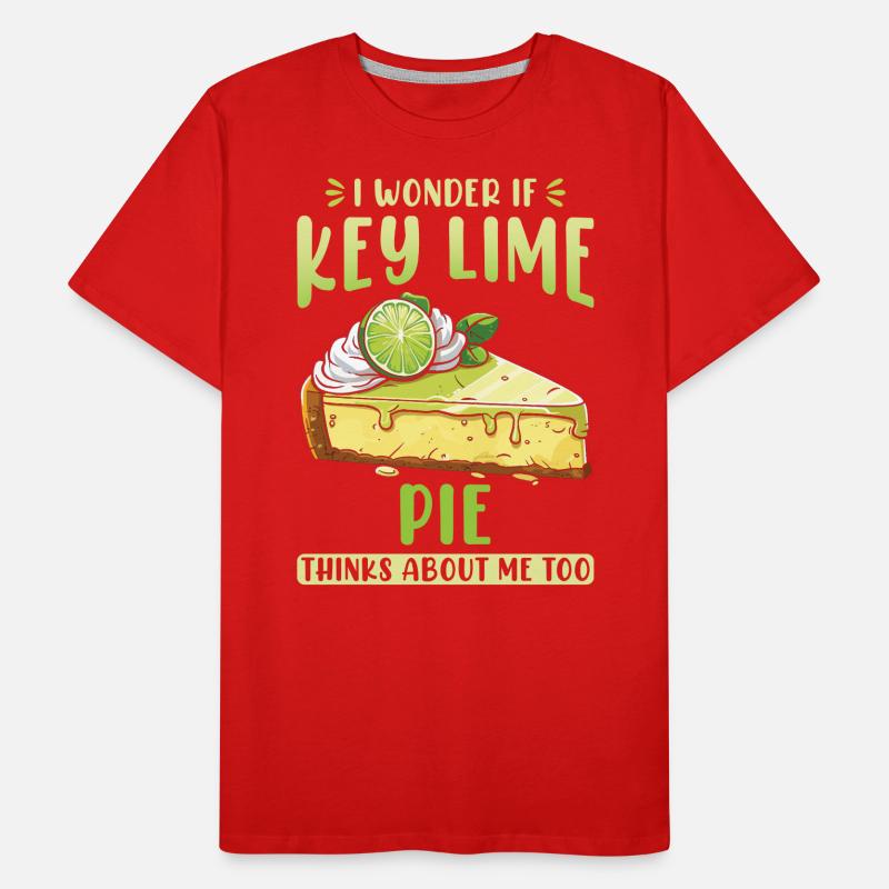 Key Lime Pie Bakery Dessert Baking Baker Pastry Men's Premium Organic T-Shirt