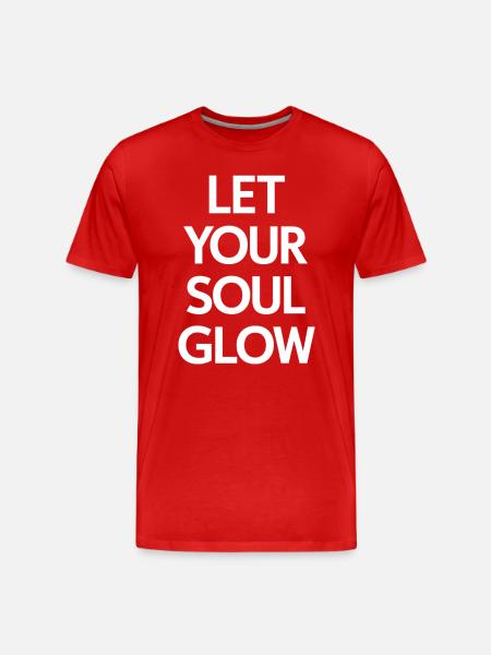 Let your soul shine - Men's Premium Organic T-Shirt - red
