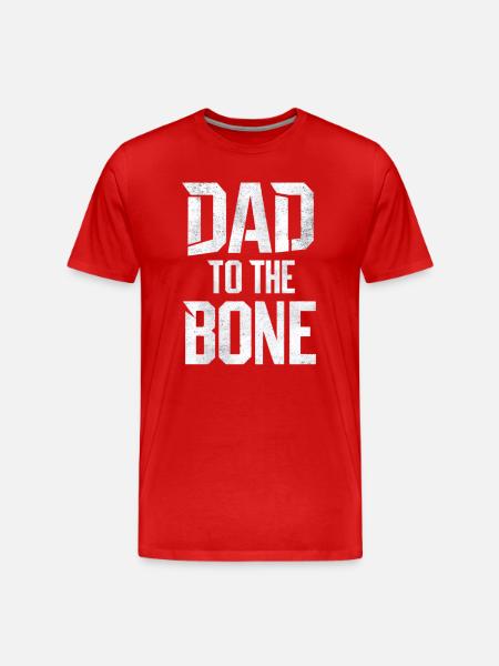 Papa jusqu’à l’os Style unique - T-shirt bio Premium Homme - rouge