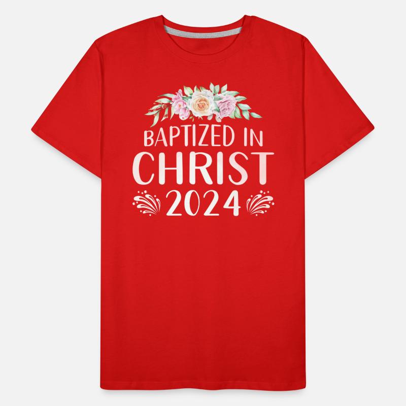 Baptized In Christ 2024 Men's Premium Organic T-Shirt