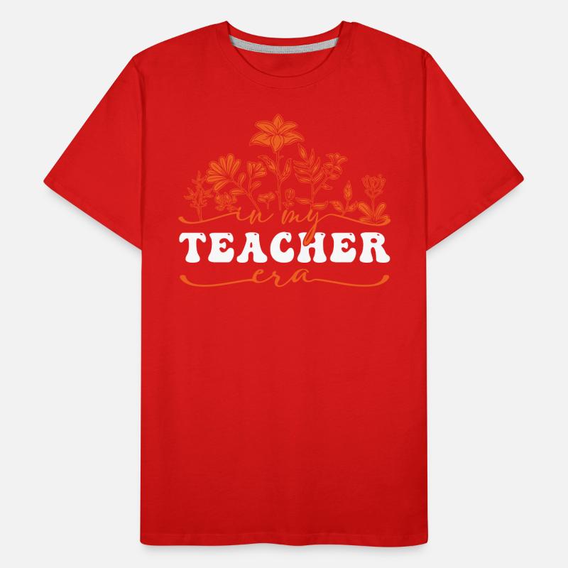 À l’époque de mon professeur avec des fleurs T-shirt bio Premium Homme