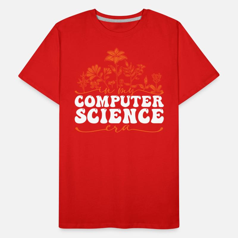 À l’ère de l’informatique avec des fleurs T-shirt bio Premium Homme