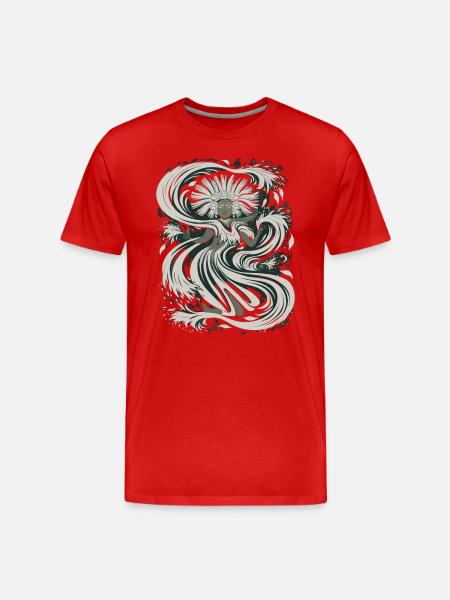 Aztec god Aztec mythology Chalchiuhtotolin - Men's Premium Organic T-Shirt - red