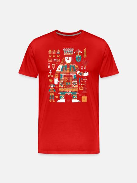 Itzamna Maya God Mayan Mythology - Men's Premium Organic T-Shirt - red