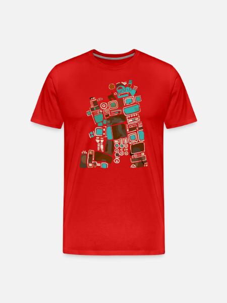 Mayan God Mayan Mythology Itzamna - Men's Premium Organic T-Shirt - red