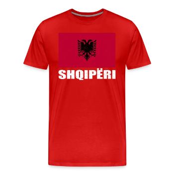 Vatican City Flag Vintage - Men's Premium Organic T-Shirt - red - Front - Damien (186cm)