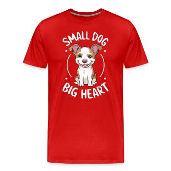 Chiweenie Dog: Small Dog, Big Heart - Men's Premium Organic T-Shirt - red - Front - Damien (186cm)
