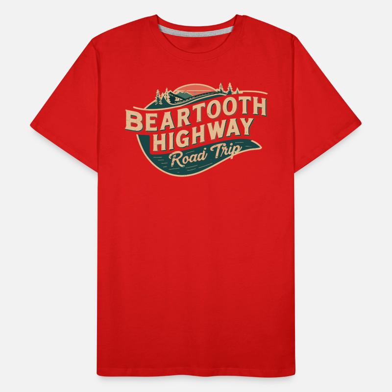 Beartooth Highway Road Trip Aventure T-shirt bio Premium Homme