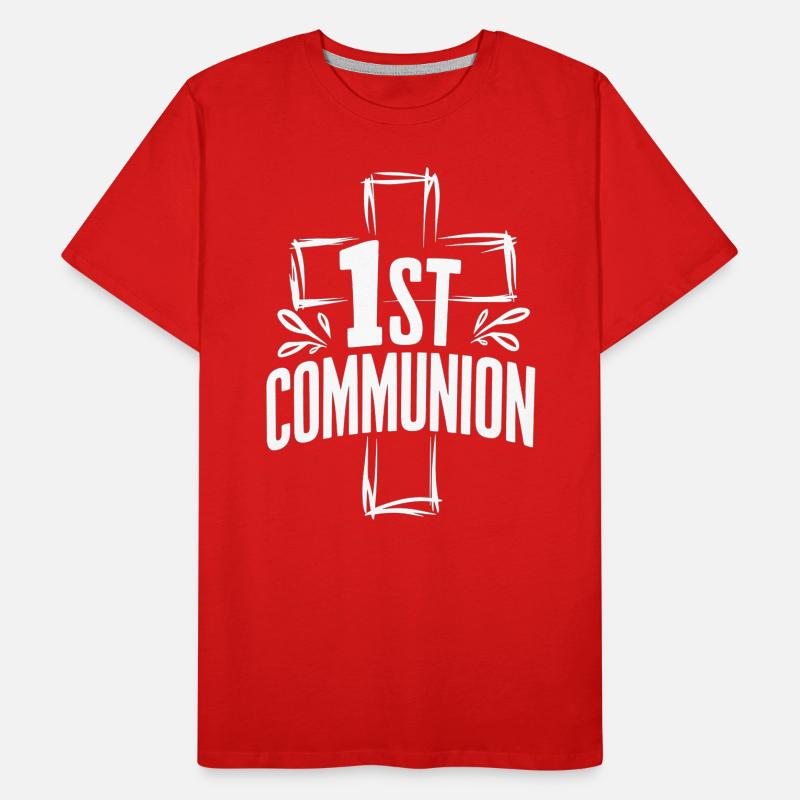 Conception de la croix de première communion T-shirt bio Premium Homme