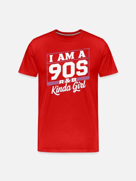 I'm a 90s R&B Kinda Girl - Men's Premium Organic T-Shirt - red