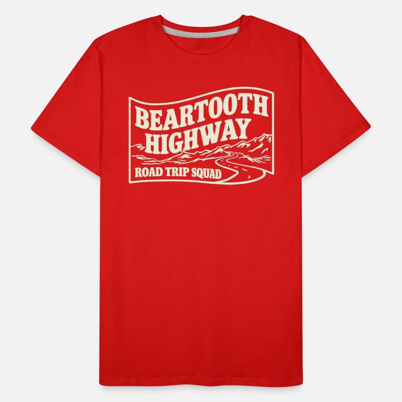 Beartooth Highway Road Trip Squad Abenteuer Männer Premium Bio T-Shirt