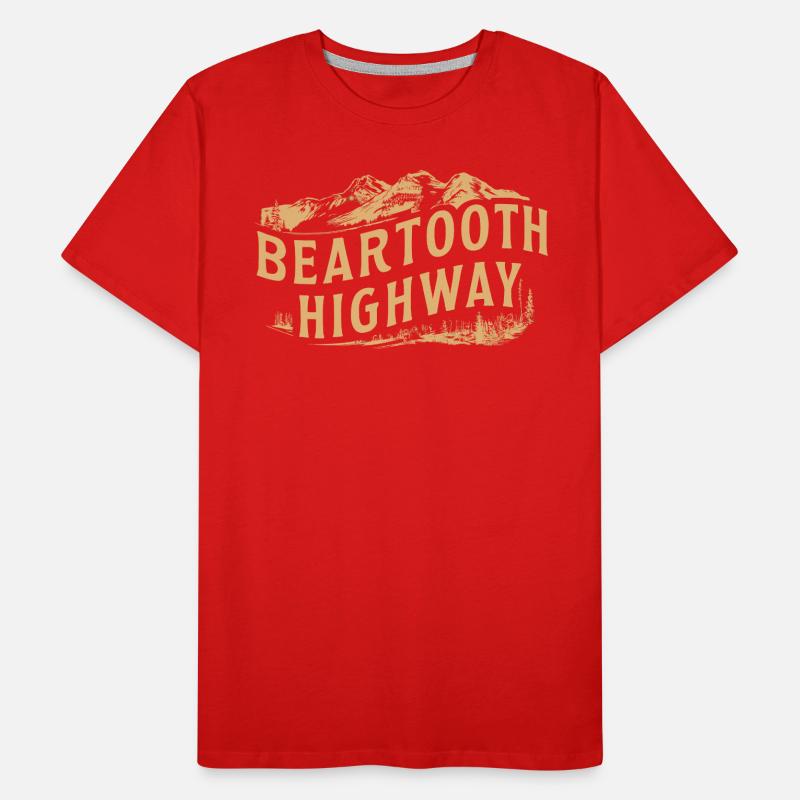 Beartooth Highway Adventure Mountains Men's Premium Organic T-Shirt