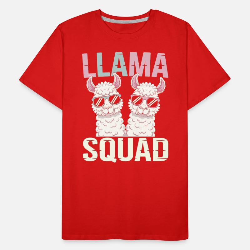 Llama Group Design Lama Squad Men's Premium Organic T-Shirt