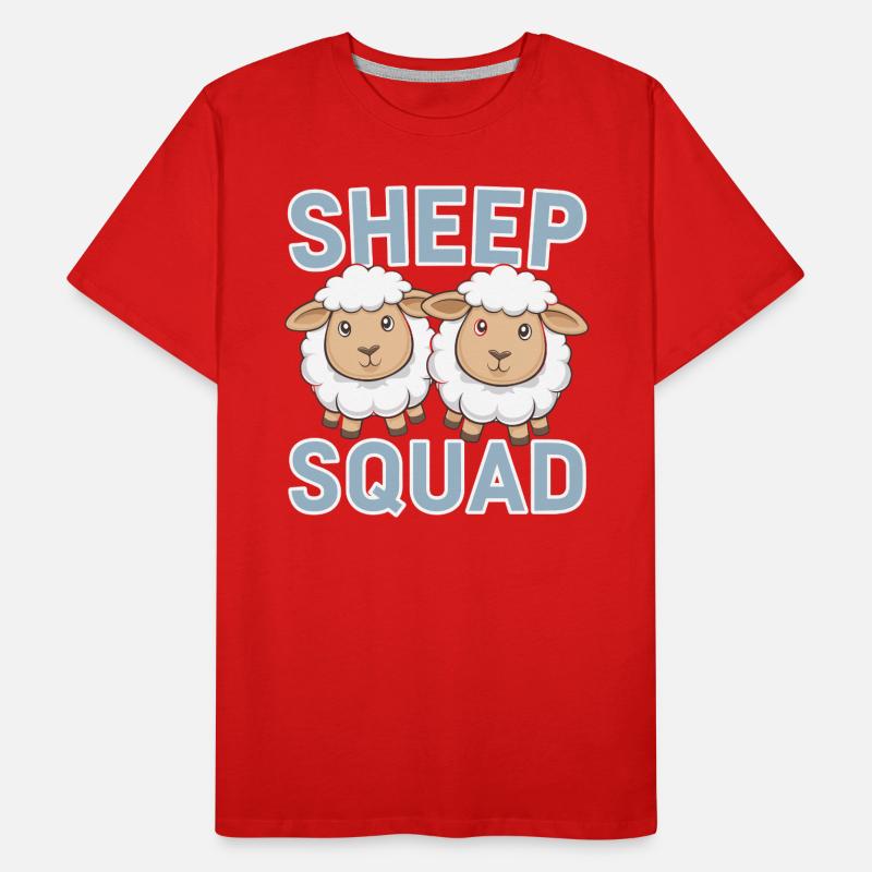 Sheep Groups Design Sheep Squad Men's Premium Organic T-Shirt