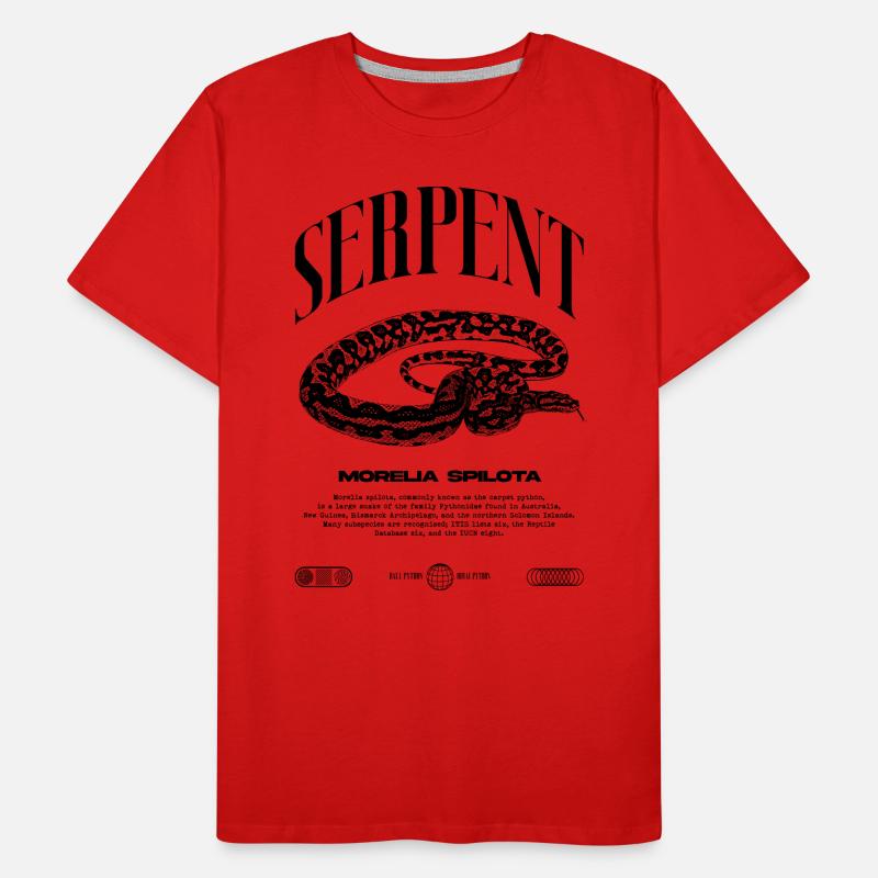 Teppich Python Moderne Reptile Keeper Streetwear Männer Premium Bio T-Shirt