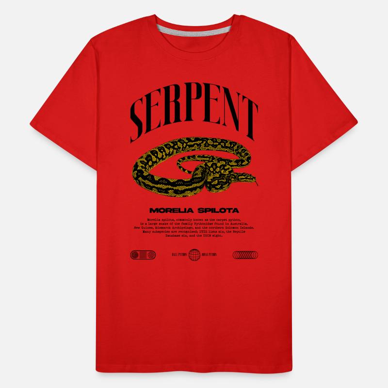 Teppich Python Modern Reptile Keeper Streetwear Männer Premium Bio T-Shirt