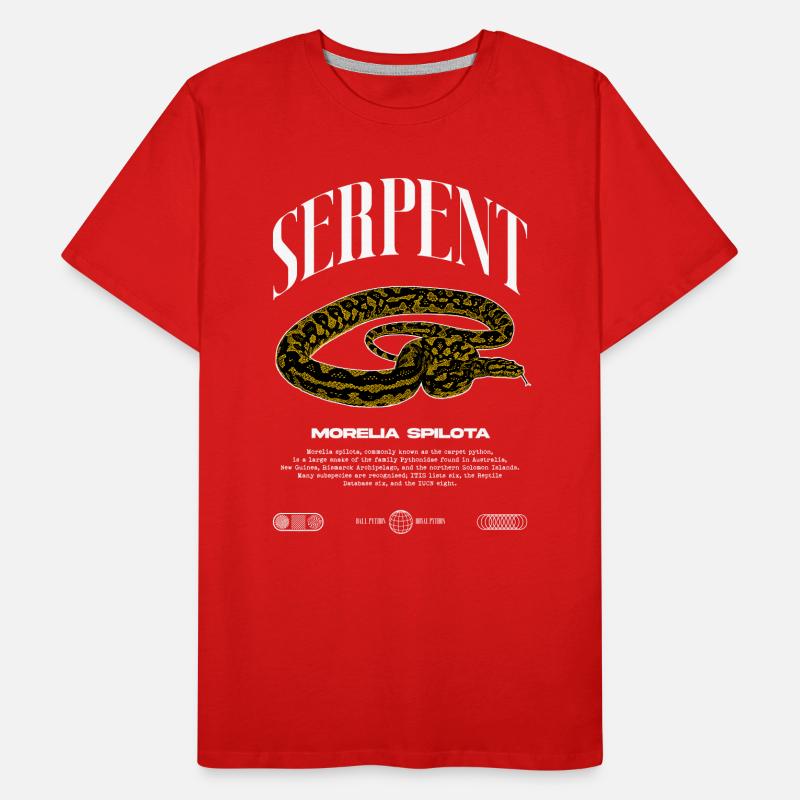 Teppich Python Modern Reptile Keeper Streetwear Männer Premium Bio T-Shirt