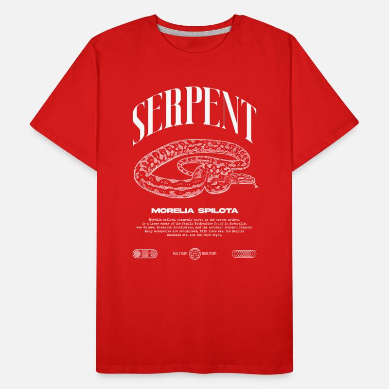Teppich Python Modern Reptile Keeper Streetwear Männer Premium Bio T-Shirt