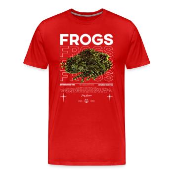 Vietnamesisch Moosiger Frosch Streetwear Frog Keeper - Männer Premium Bio T-Shirt - Rot - Vorne - Damien (186cm)