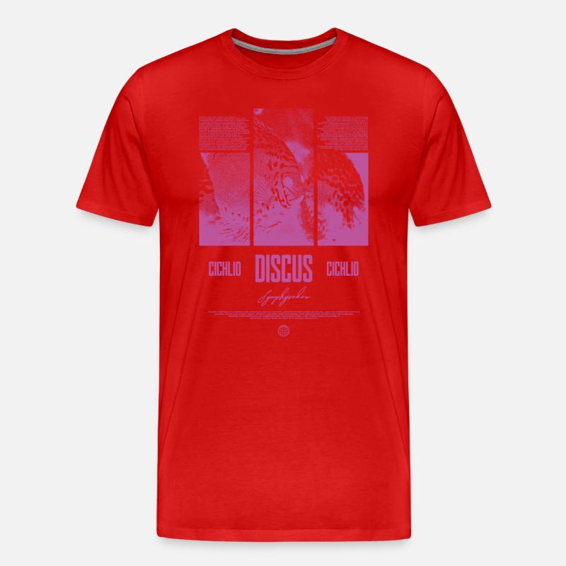Discus Cichlidé Aquarium Fish Keeper - T-shirt bio Premium Homme - undefined
