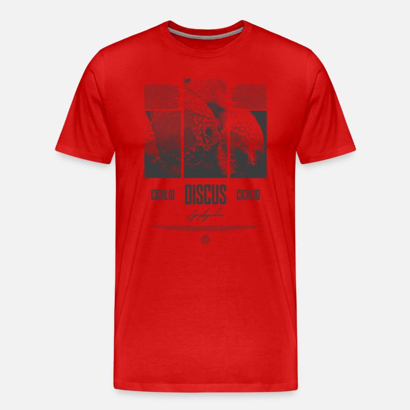 Diskusfisch Buntbarsch Aquarium Fischhalter - Männer Premium Bio T-Shirt - undefined