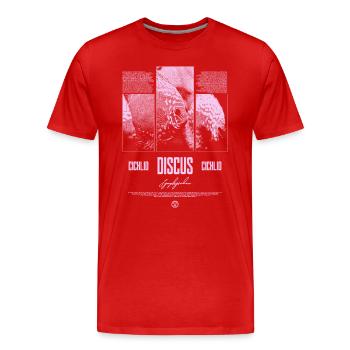 Diskusfisch Buntbarsch Aquarium Fischhalter - Männer Premium Bio T-Shirt - Rot - Vorne - Damien (186cm)