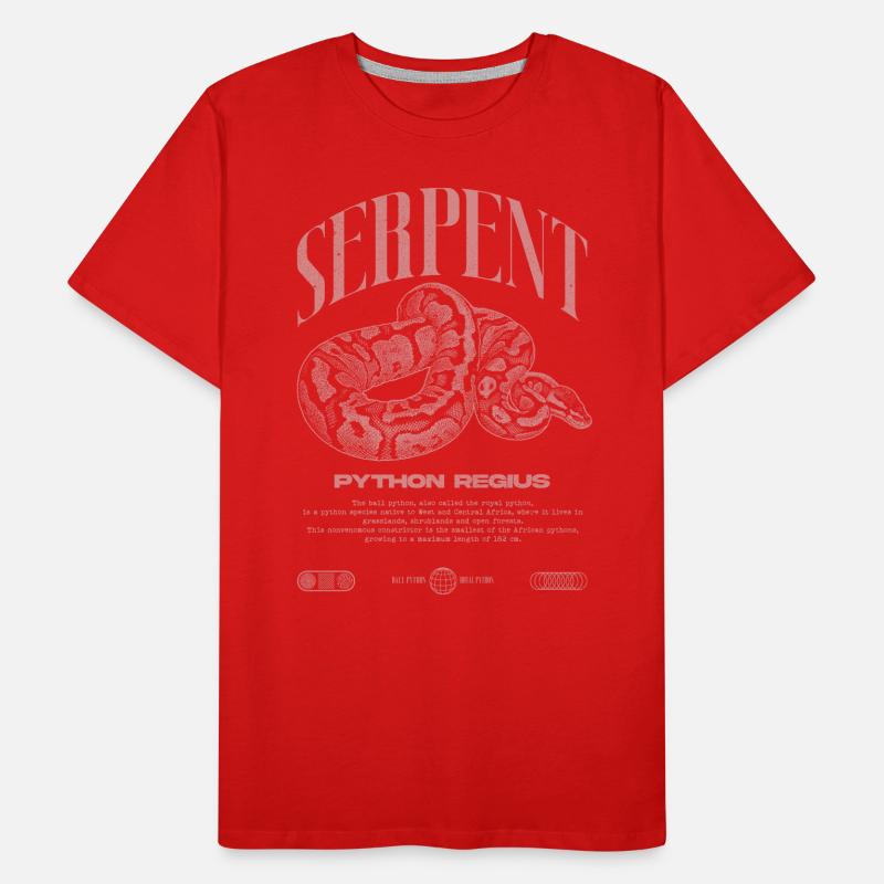 Ball Python Moderne Reptilienwärter Streetwear Männer Premium Bio T-Shirt