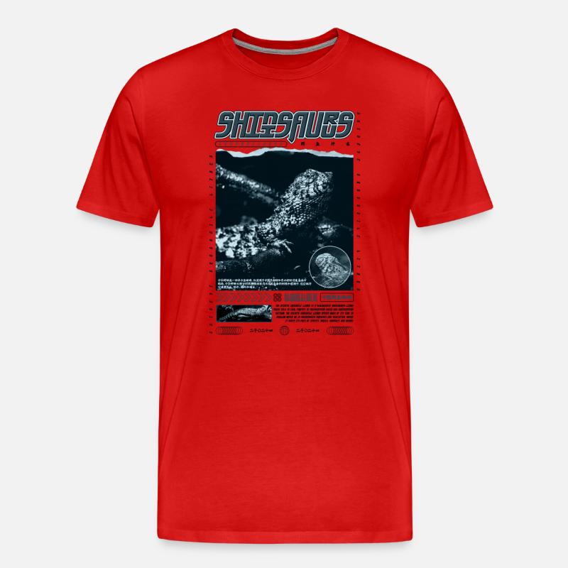 Chinesisches Krokodil Eidechse Shinisaurus Crocodilurus - Männer Premium Bio T-Shirt - undefined