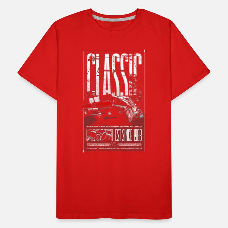 Ich bin nicht alt, ich bin ein Oldtimer, Oldtimer Jahrgang 1983 Männer Premium Bio T-Shirt