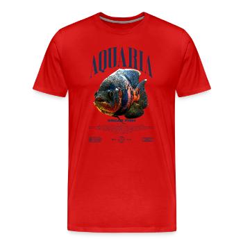 Oscar Fish Water Change Monster Fish - Men's Premium Organic T-Shirt - red - Front - Damien (186cm)