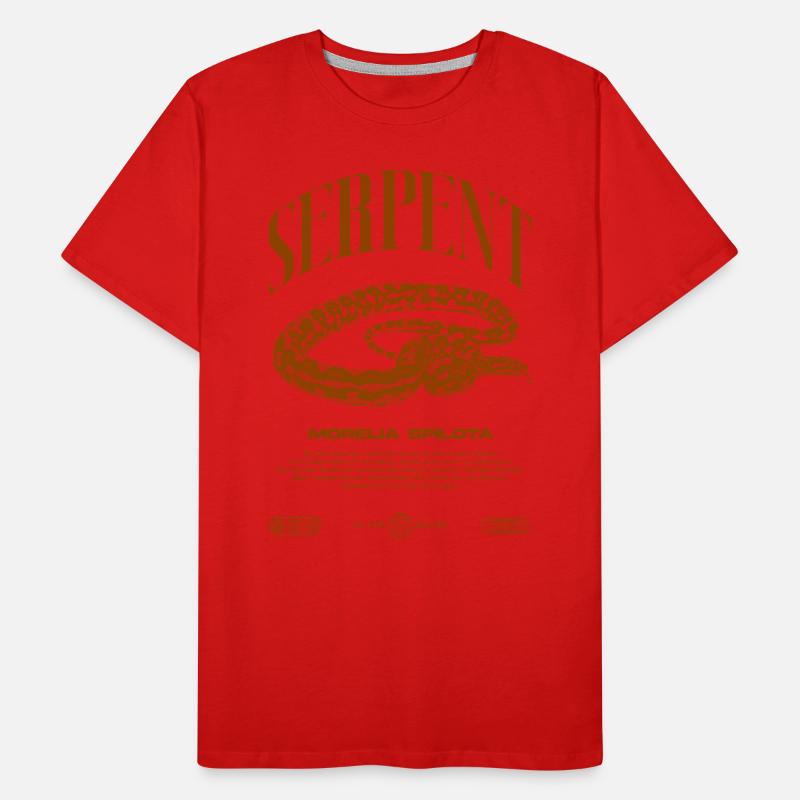 Teppich Python Moderne Reptile Keeper Streetwear Männer Premium Bio T-Shirt