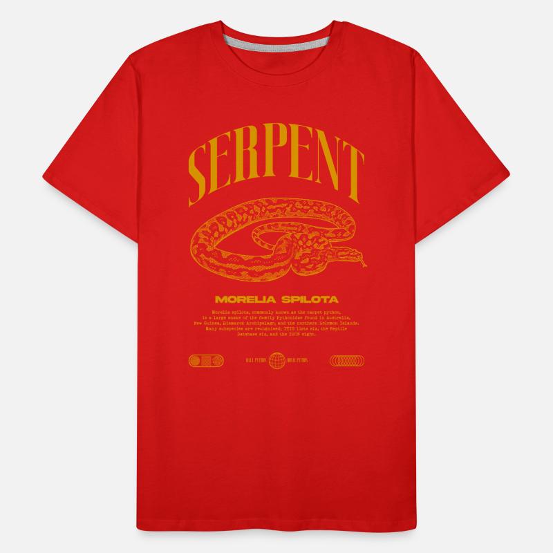 Teppich Python Moderne Reptile Keeper Streetwear Männer Premium Bio T-Shirt