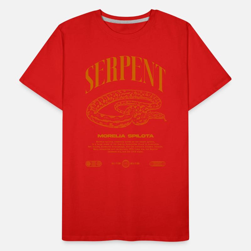 Carpet Python Modern Reptile Keeper Streetwear Men's Premium Organic T-Shirt