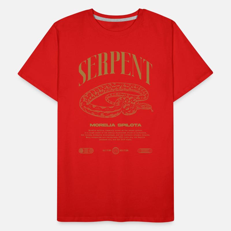 Teppich Python Moderne Reptile Keeper Streetwear Männer Premium Bio T-Shirt