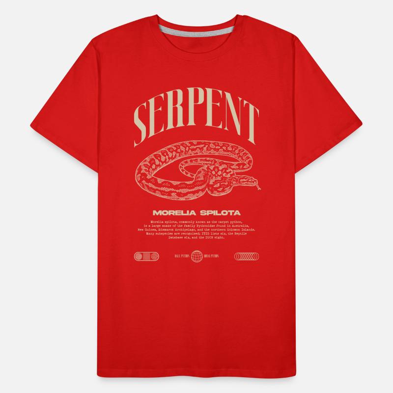 Teppich Python Moderne Reptile Keeper Streetwear Männer Premium Bio T-Shirt