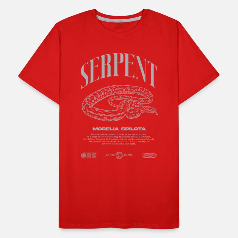 Teppich Python Moderne Reptile Keeper Streetwear Männer Premium Bio T-Shirt