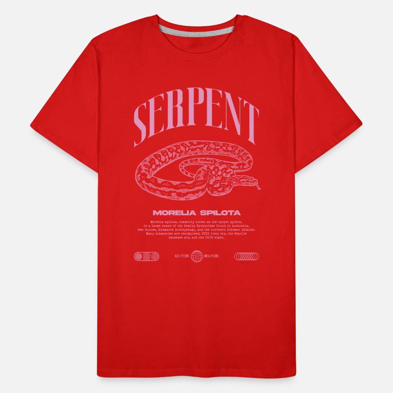 Teppich Python Moderne Reptile Keeper Streetwear Männer Premium Bio T-Shirt