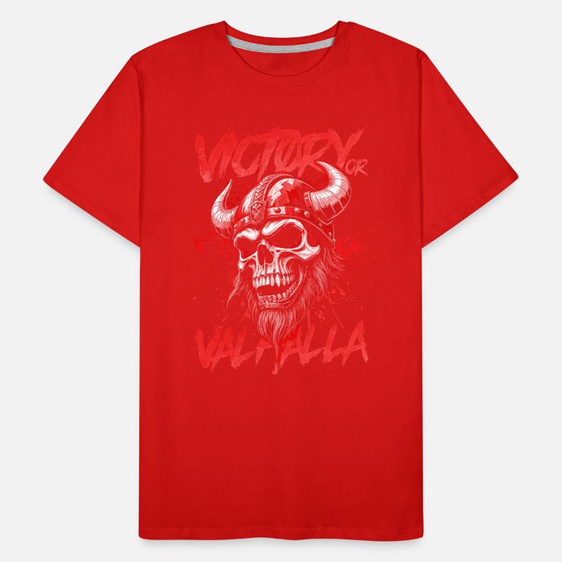 Nordischer Wikingersieg oder Walhalla Männer Premium Bio T-Shirt
