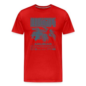 Aquascaping Anubias Aquatic Plant Fish Keeper - Men's Premium Organic T-Shirt - red - Front - Damien (186cm)