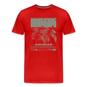 Aquascaping Anubias Aquatic Plant Fish Keeper - Men's Premium Organic T-Shirt - red - Front - Damien (186cm)