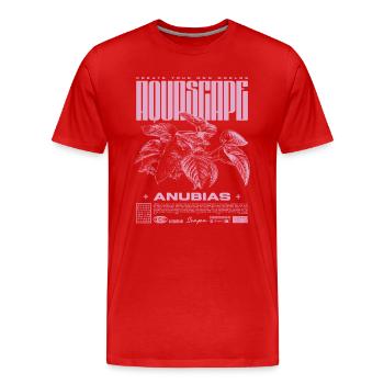 Aquascaping Anubias Aquatic Plant Fish Keeper - Men's Premium Organic T-Shirt - red - Front - Damien (186cm)