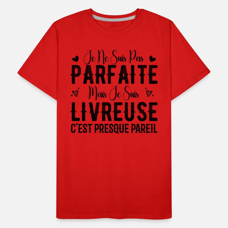 Nicht perfekt, aber ich bin ein Liefermädchen Männer Premium Bio T-Shirt