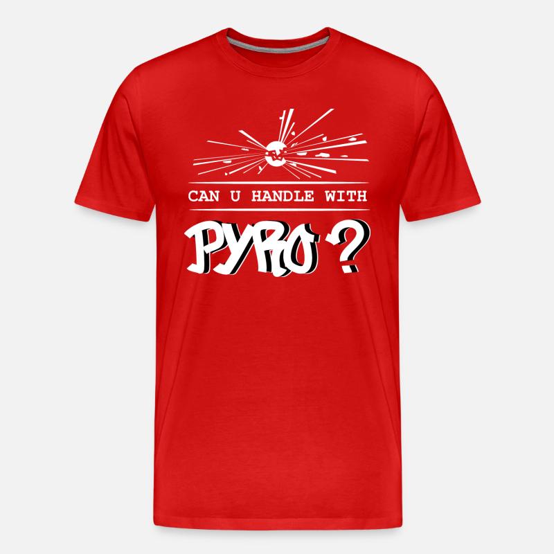 pyro - Männer Premium Bio T-Shirt - Rot