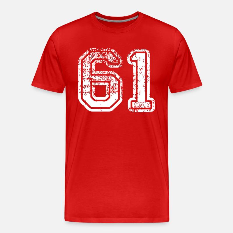61 - Männer Premium Bio T-Shirt - Rot
