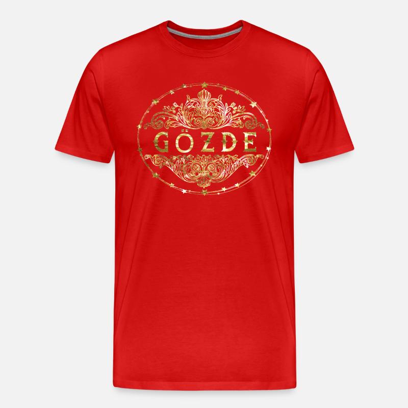 Gözde - Männer Premium Bio T-Shirt - Rot