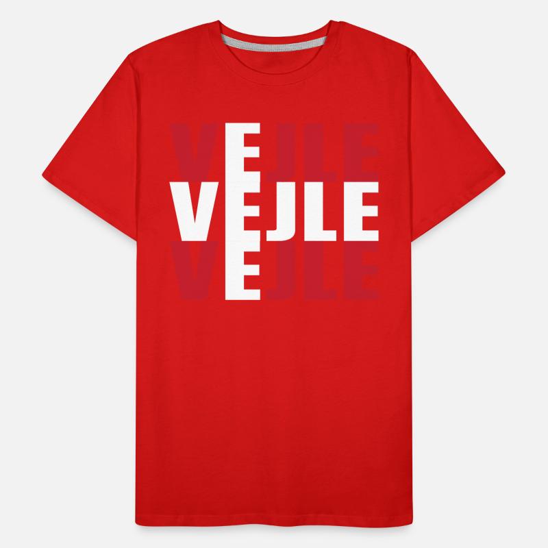 Vejle Danemark Drapeau T-shirt bio Premium Homme
