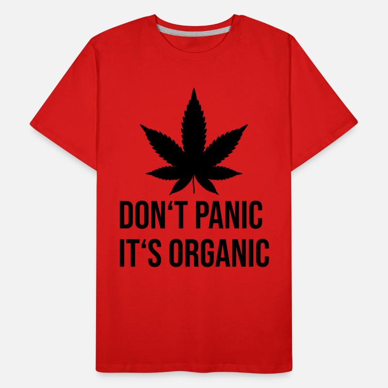 Do not panic it's organic hemp leaf Men's Premium Organic T-Shirt