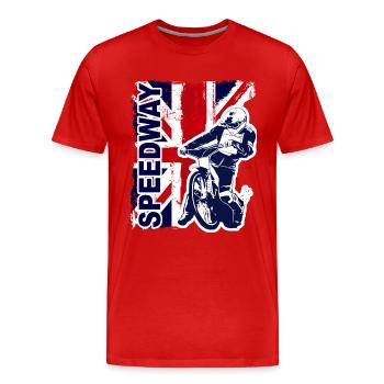 Speedway Racing - Männer Premium Bio T-Shirt - Rot - Vorne - Damien (186cm)